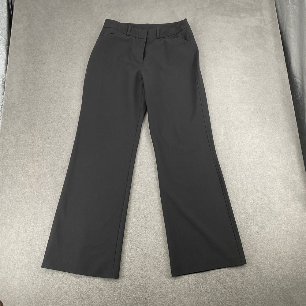 Worthington Modern Fit Black Dress Pants Womens 10 Straight Leg Trousers Stretch